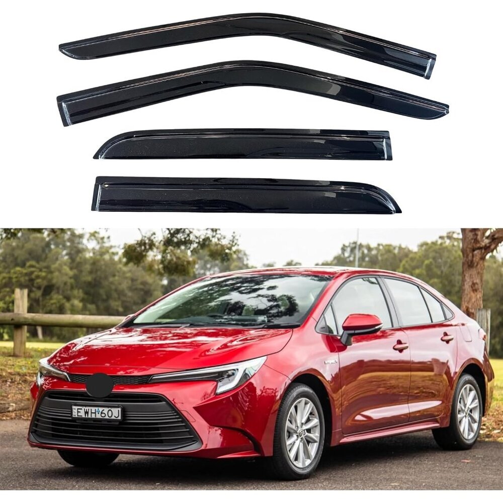 Window Visor Compatible with Toyota Corolla Sedan 2020-2025 Sedan Only, 4PC Rain
